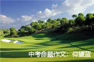 中考命题作文：仰望蓝天_作文950字_中考命题作文