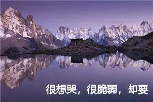 很想哭，很脆弱，却要坚强面对这次结果_作文700字_高中作文范文