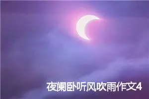 夜阑卧听风吹雨作文400字