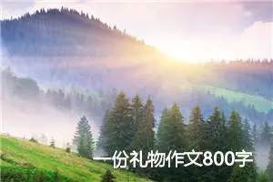 一份礼物作文800字