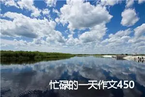 忙碌的一天作文450字