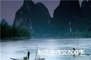 剥花生作文800字