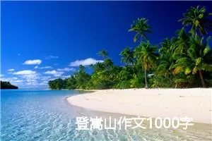 登嵩山作文1000字