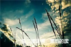 高二读后感：雷雨的读后感_作文900字_高中读后感