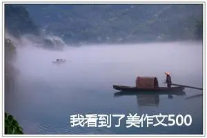 我看到了美作文500字