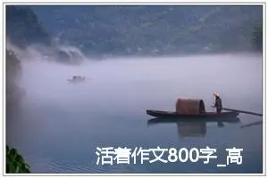 活着作文800字_高二作文