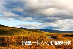 我是一片小小的绿叶作文500字