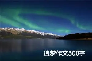 追梦作文300字