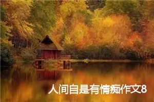 人间自是有情痴作文800字_高一作文