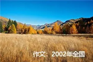 作文：2002年全国高考语文作文题：《心灵的选择》