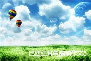 巴西红耳龟萌萌作文300字_小学一年级作文