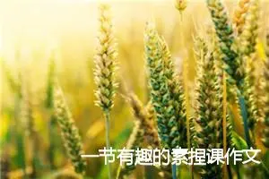 一节有趣的素捏课作文500字_小学一年级作文