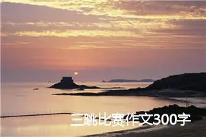 三跳比赛作文300字_小学二年级作文