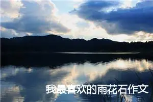 我最喜欢的雨花石作文450字
