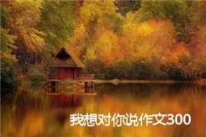 我想对你说作文300字