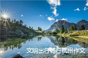 文明出行畅行杭州作文700字_小学二年级作文