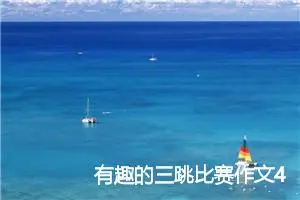 有趣的三跳比赛作文450字_小学二年级作文