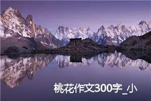 桃花作文300字_小学一年级作文