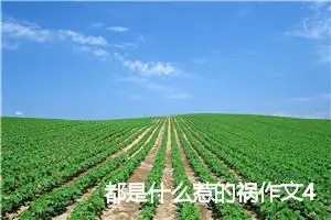 都是什么惹的祸作文400字