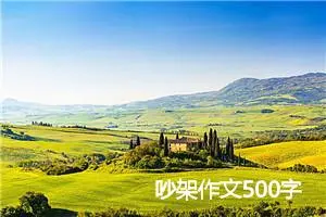 吵架作文500字