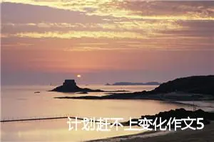 计划赶不上变化作文500字