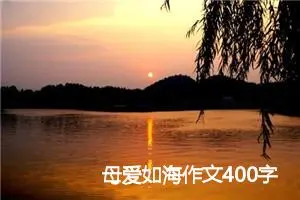 母爱如海作文400字