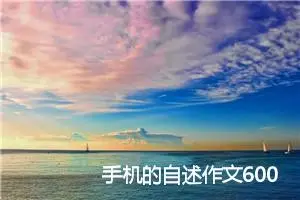 手机的自述作文600字