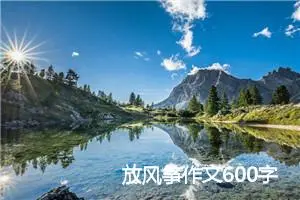 放风筝作文600字