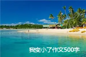 我变小了作文500字