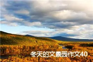 冬天的文景园作文400字