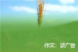 作文：谈广告