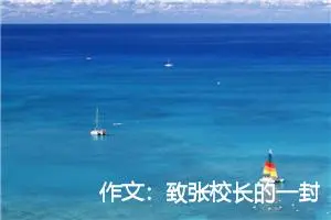 作文：致张校长的一封信