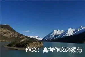 作文：高考作文必须有亮点