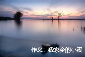作文：我家乡的小溪