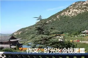作文：时光比金钱更重要