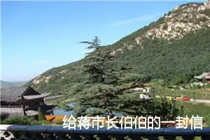 给蒋市长伯伯的一封信_作文500字_小学书信作文