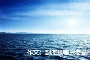 作文：到底是哪只老鼠