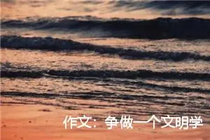 作文：争做一个文明学生和五好小公民
