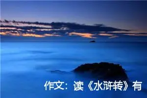作文：读《水浒转》有感