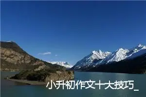 小升初作文十大技巧_作文150字_小升初作文