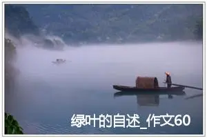 绿叶的自述_作文600字_初中议论文作文