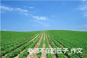 老师不在的日子_作文450字_小学写信作文