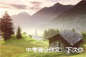 中考满分作文：下次你会做得更好_中考满分作文