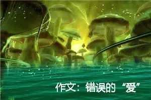 作文：错误的“爱”