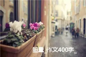 胆量_作文400字_初中议论文作文
