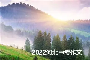 2022河北中考作文范文600字_中考作文