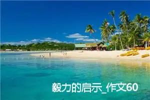 毅力的启示_作文600字_初中议论文作文