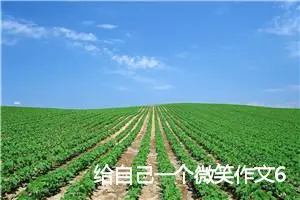 给自己一个微笑作文600字_初三作文