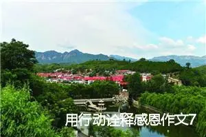 用行动诠释感恩作文700字_初二作文