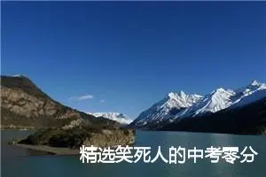 精选笑死人的中考零分作文_作文3000字_中考作文